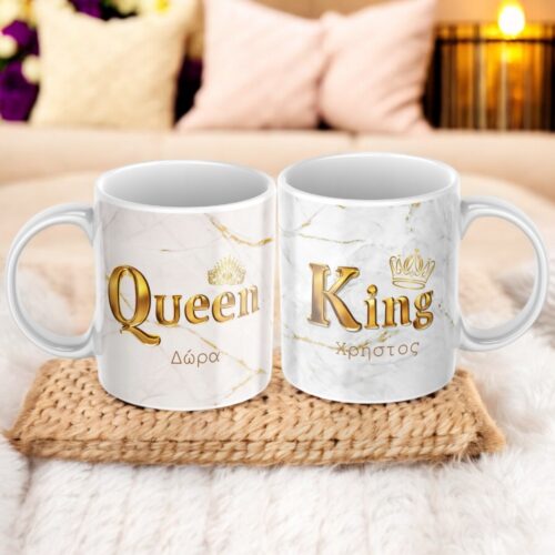 Alternative view of Σετ Κούπα Προσωποποιημένη για ζευγάρια King-Queen